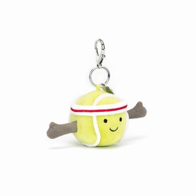 Jellycat Amuseables Sports Tennis Bag Charm Australia | 245018NZQ